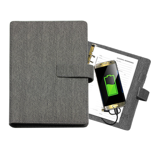 Charge Powerbank Ringbinder Notebook With 16gb / 32gb USB
