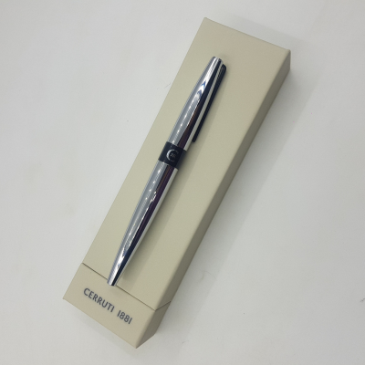 Cerruti 1881 - Frank Chrome Roller Ball Pen (Black) - Product Code: NSN3765