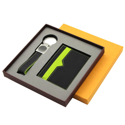 SPAZIO-CK 2 PC Gift Set (Card Holder + Keyring)