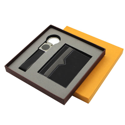 SPAZIO-CK 2 PC Gift Set (Card Holder + Keyring)