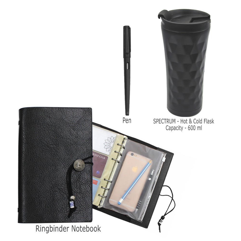 KNOT-NPF 3 PC Gift Set (Notebook + Pen + Flask)