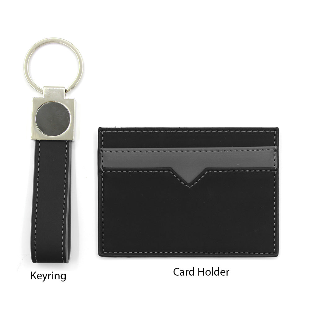 SPAZIO-CK 2 PC Gift Set (Card Holder + Keyring)