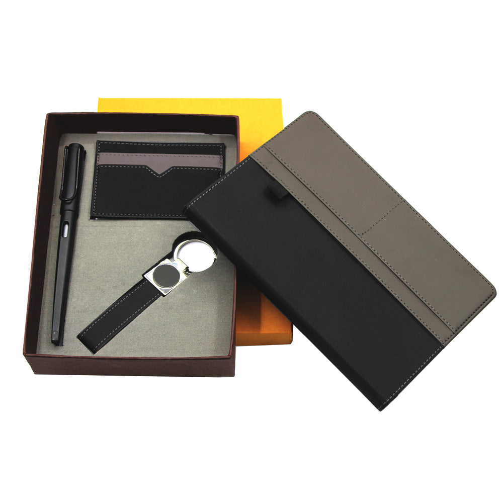 SPAZIO NPCK 4PC gift Set (Notebook + Pen + Card Holder + Keyring)
