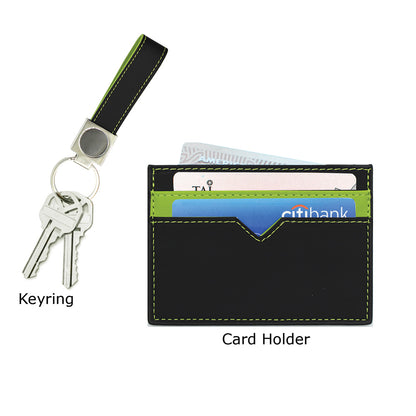 SPAZIO-CK 2 PC Gift Set (Card Holder + Keyring)