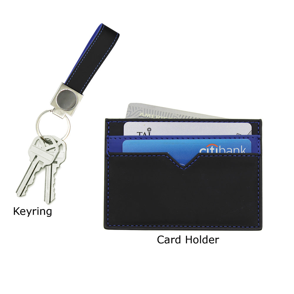 SPAZIO-CK 2 PC Gift Set (Card Holder + Keyring)