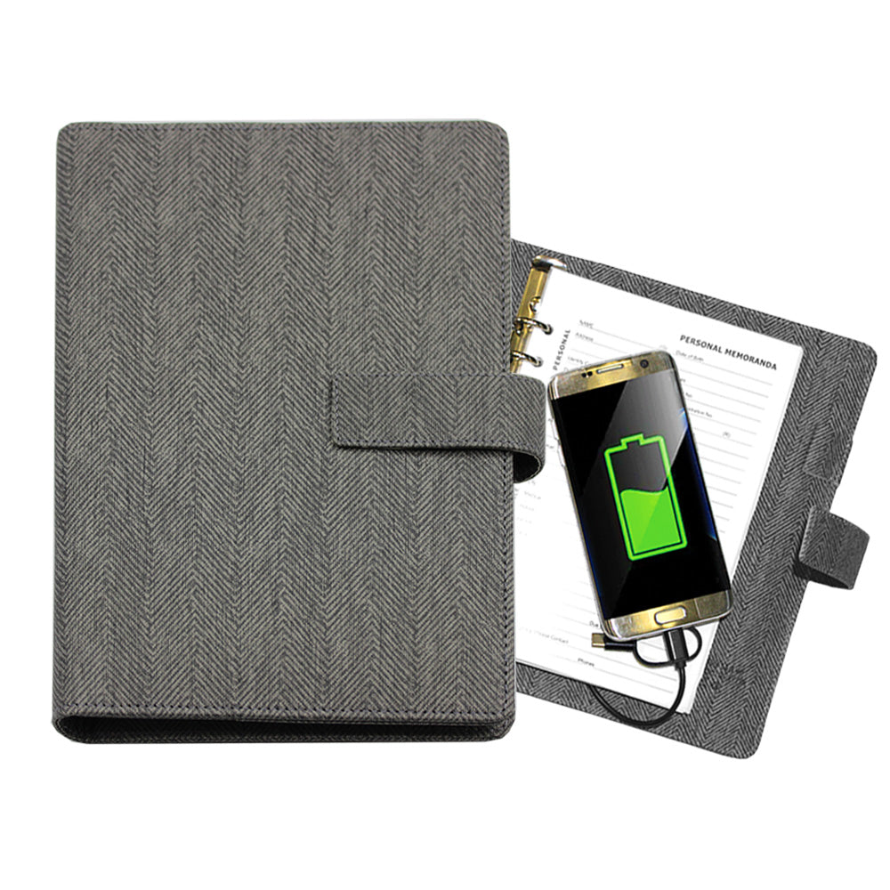 Charge Powerbank Ringbinder Notebook With 32gb Pendrive