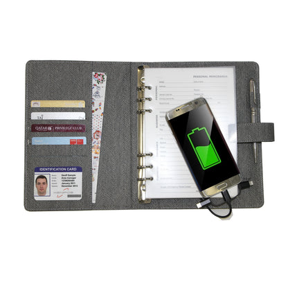 Charge Powerbank Ringbinder Notebook With 32gb Pendrive