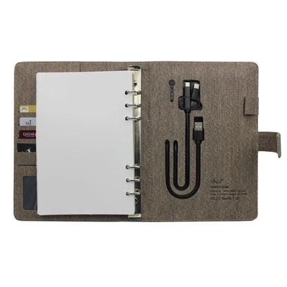 Charge Powerbank Ringbinder Notebook With 32gb Pendrive