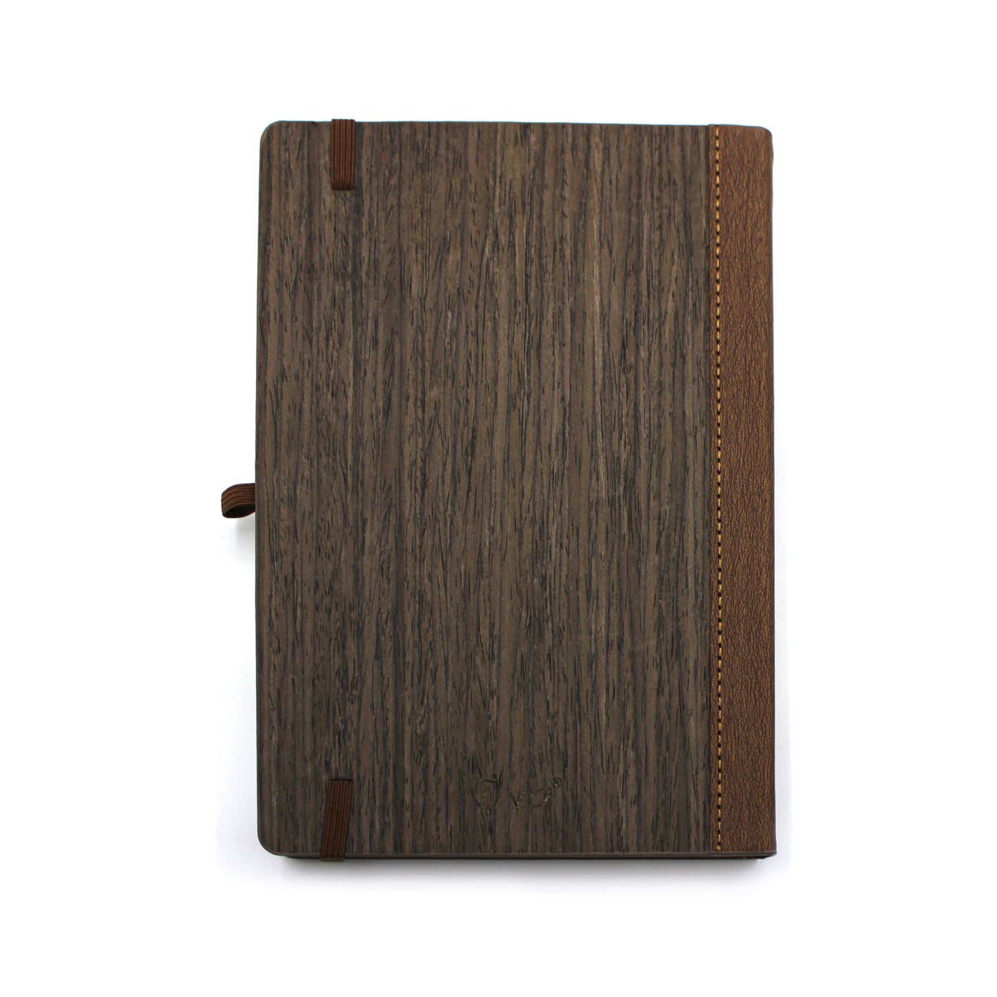 WOODY Notebook Made from Natural Wood (Dark Brown)