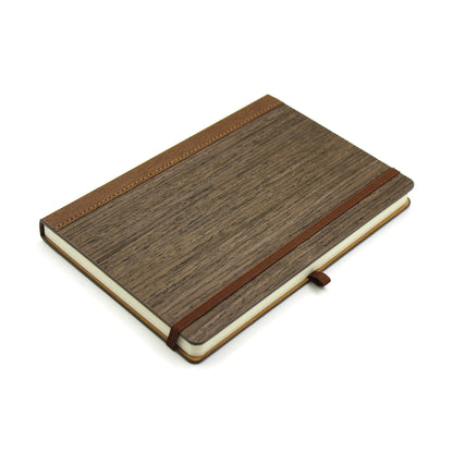 WOODY Notebook Made from Natural Wood (Dark Brown)