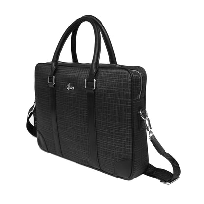 ATHENA - LAPTOP BRIEFCASE (Black)