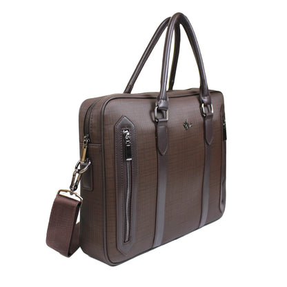 NAPOLI - LAPTOP BRIEFCASE (Brown)