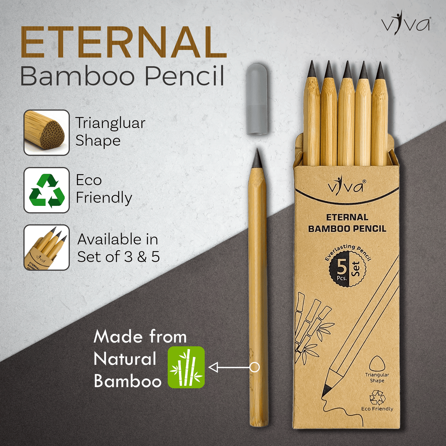 Eternal Bamboo Natural Pencil - Everlasting