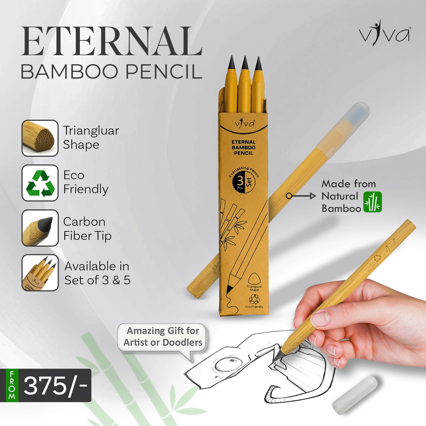 Eternal Bamboo Natural Pencil - Everlasting