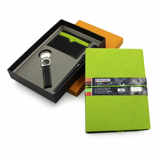 Finesse - NPCK 4Pcs Gift Set (Notebook + Pen + Card Holder + Keyring)