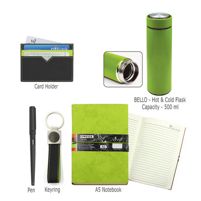 Finesse - NPCKF 5Pcs Gift Set (Notebook + Pen + Card Holder + Keyring + Flask)