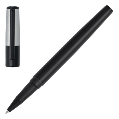 Hugo Boss - Rollerball Pen Gear Minimal Black & Chrome - Product Code: HSN1895B