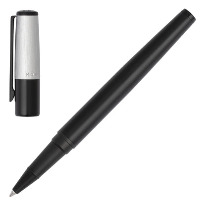 Hugo Boss - Rollerball Pen Gear Minimal Black & Chrome - Product Code: HSN1895B