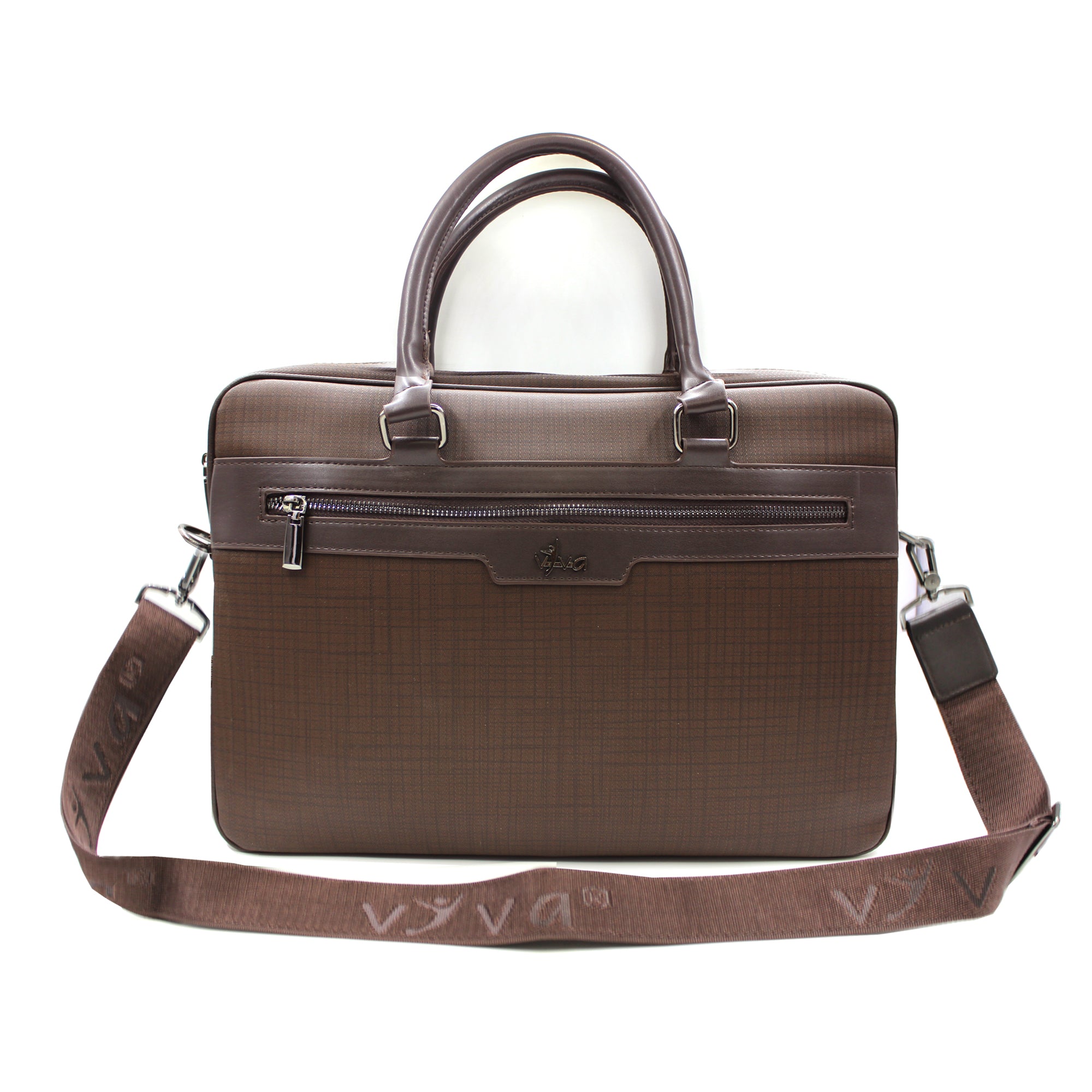 IBIZA LAPTOP BRIEFCASE Brown Sleek brown briefcase carries laptop stylishly. Professional look ample space for essentials. Viva global store