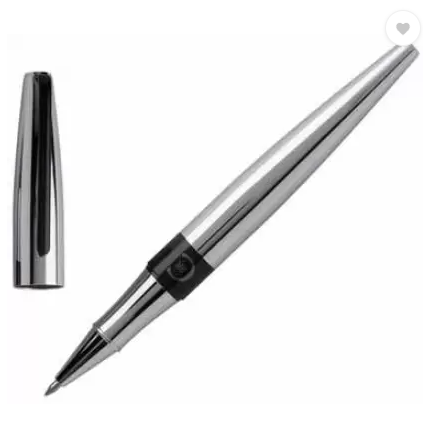 Cerruti 1881 - Frank Chrome Roller Ball Pen (Black) - Product Code: NSN3765