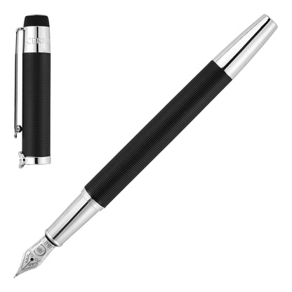 Cerruti 1881 - Regent Black Fountain Pen - Product Code: NSQ3292A