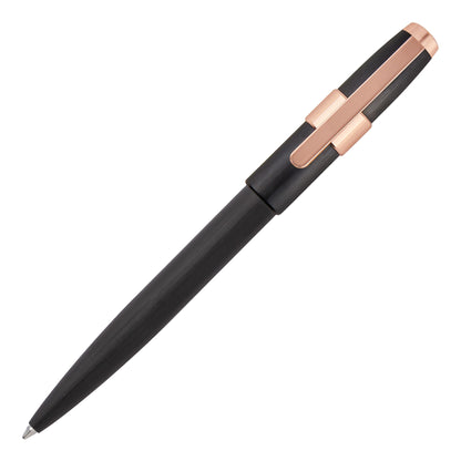 Cerruti 1881 - Block Brushed Black Ballpoint Pen - Product Code: NSW3564A