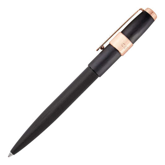Cerruti 1881 - Block Brushed Black Ballpoint Pen - Product Code: NSW3564A