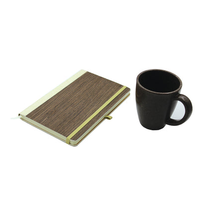 WOODY- NM 2 pcs. Set (Wood Notebook + Coffee Mug)