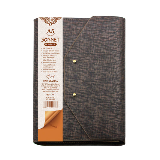 SONNET - A5 ORGANISER NOTEBOOK